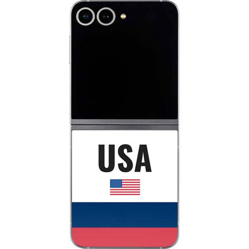 USA American Flag Galaxy Z Flip6 Skin