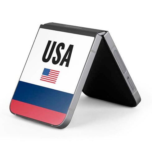 USA American Flag Galaxy Z Flip6 Skin