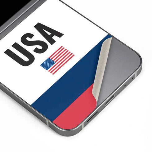 USA American Flag Galaxy Z Flip6 Skin