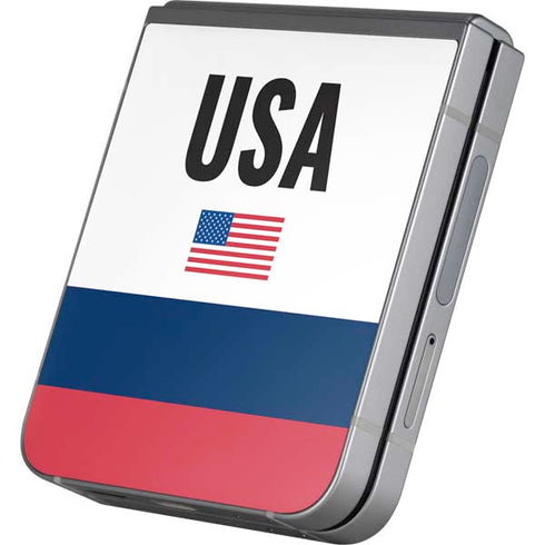 USA American Flag Galaxy Z Flip6 Skin