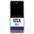 USA American Flag Galaxy Z Flip6 Clear Case