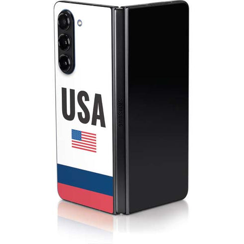 USA American Flag Galaxy Z Fold5 5G Skin