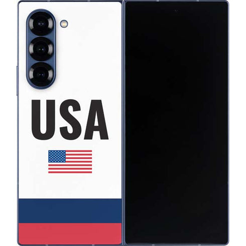USA American Flag Galaxy Z Fold6 Skin
