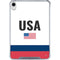 USA American Flag iPad 11th Gen (2025) Clear Case