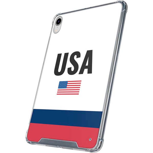 USA American Flag iPad 11th Gen (2025) Clear Case