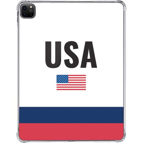 USA American Flag iPad Pro 11in (2024) Clear Case