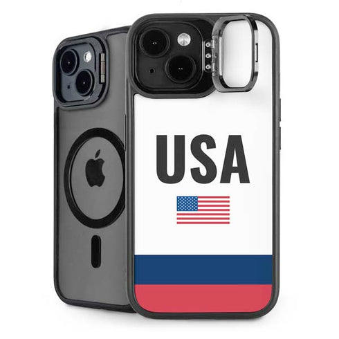 USA American Flag iPhone 15 Kickstand Case