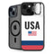 USA American Flag iPhone 15 Kickstand Case