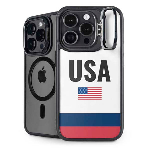 USA American Flag iPhone 15 Pro Kickstand Case