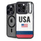 USA American Flag iPhone 15 Pro Kickstand Case