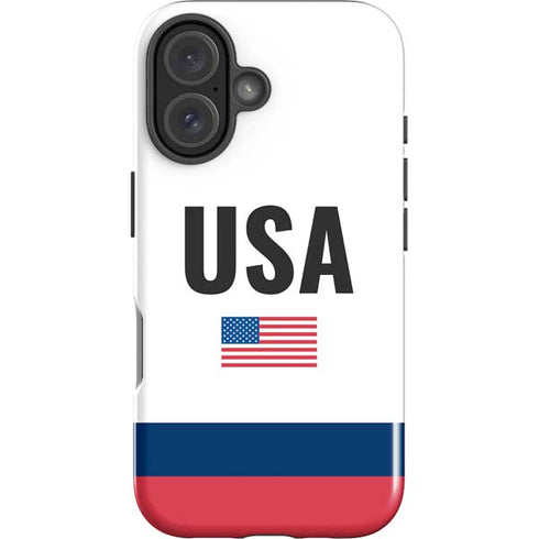 USA American Flag iPhone 16 Impact Case