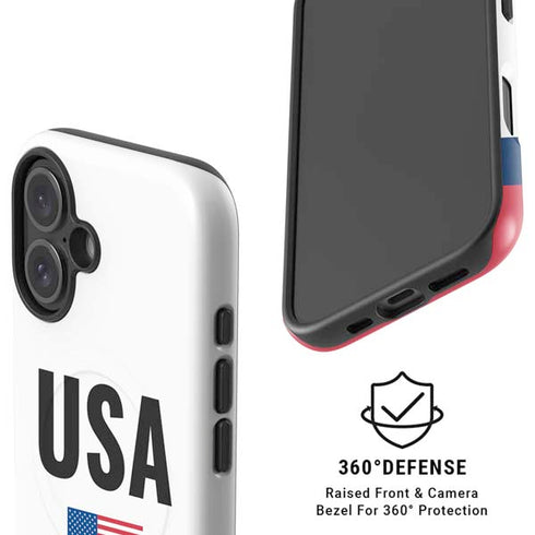 USA American Flag iPhone 16 Magsafe Impact Case
