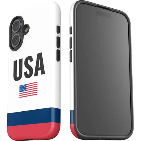 USA American Flag iPhone 16 Plus Impact Case