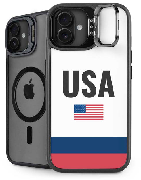 USA American Flag iPhone 16 Plus Kickstand Case