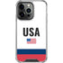 USA American Flag iPhone 16 Pro Clear Case