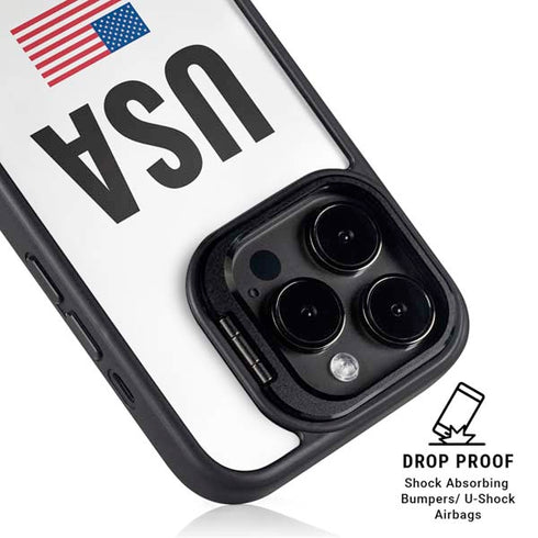 USA American Flag iPhone 16 Pro Kickstand Case