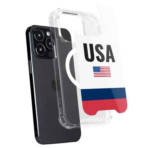 USA American Flag iPhone 16 Pro MagSafe Case