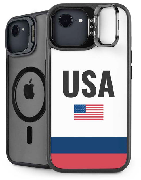 USA American Flag iPhone 16e Kickstand Case
