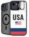 USA American Flag iPhone 16e Kickstand Case