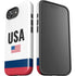 USA American Flag iPhone 16e Impact Case