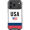 USA American Flag iPhone 18 Pro Clear Case