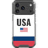 USA American Flag iPhone 18 Pro Clear Case