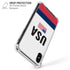 USA American Flag iPhone X/XS Clear Case