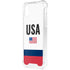 USA American Flag iPhone XS Clear Case