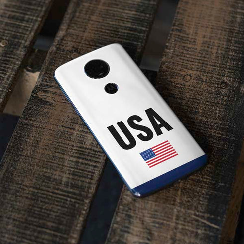 USA American Flag Moto E5 Plus Skin