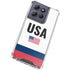 USA American Flag Moto G 5G (2025) Clear Case