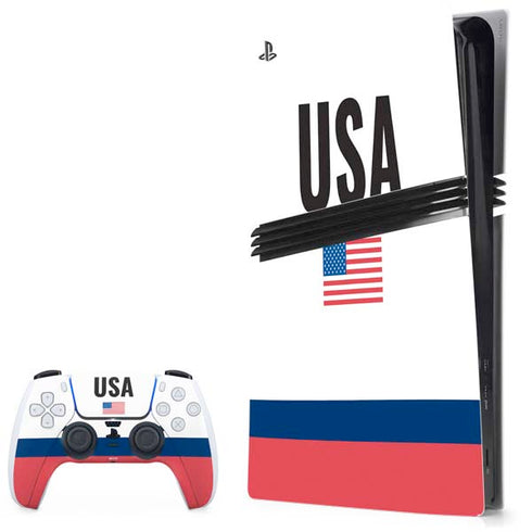 USA American Flag PS5 Pro Bundle Skin
