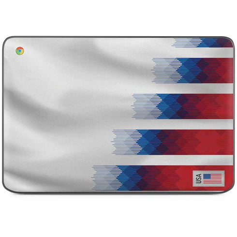 USA Soccer Flag HP Chromebook Skin