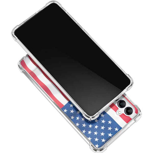 USA Flag Galaxy A16 5G Clear Case