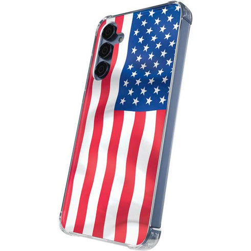 USA Flag Galaxy A35 5G Clear Case