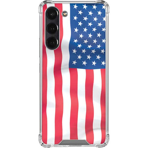 USA Flag Galaxy S24 FE Clear Case