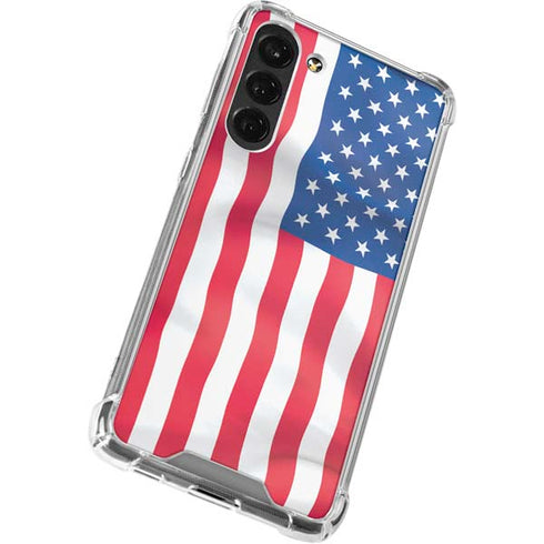 USA Flag Galaxy S24 FE Clear Case