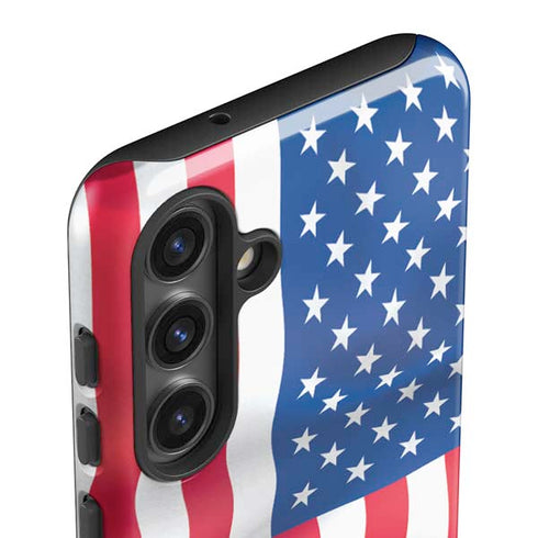 USA Flag Galaxy S25 Plus Impact Case