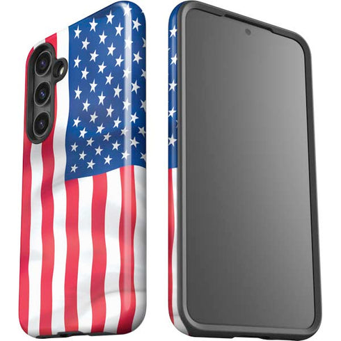 USA Flag Galaxy S25 Plus Impact Case