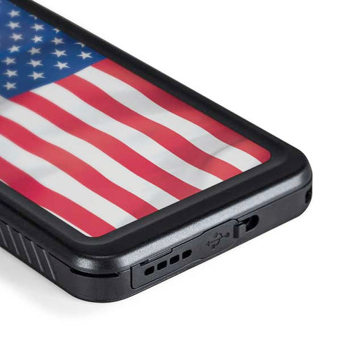 USA Flag Galaxy S24 Plus Waterproof Case