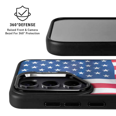 USA Flag Galaxy S25 Ultra Kickstand Case