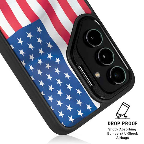 USA Flag Galaxy S25 Ultra Kickstand Case