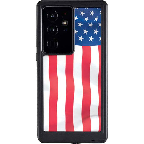 USA Flag Galaxy S24 Ultra Waterproof Case