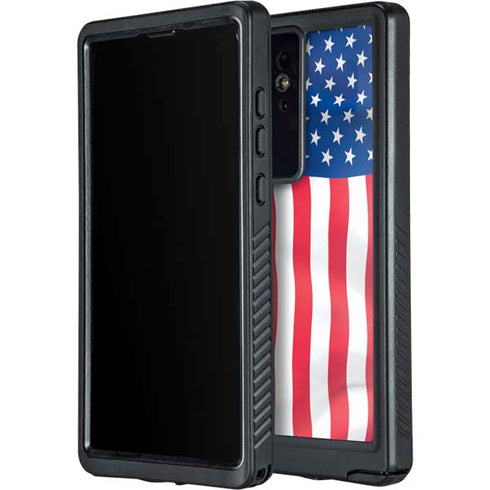 USA Flag Galaxy S24 Ultra Waterproof Case