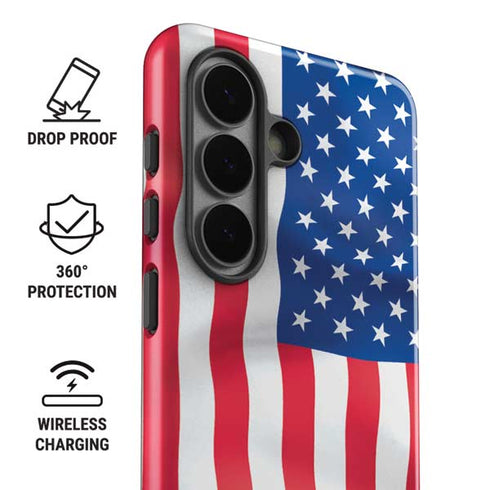 USA Flag Galaxy S26 Impact Case