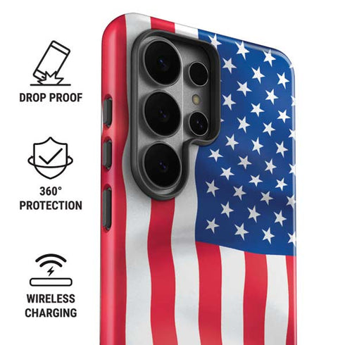 USA Flag Galaxy S26 Ultra Impact Case