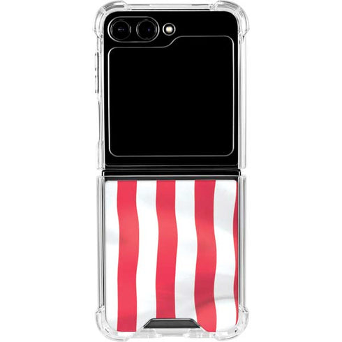 USA Flag Galaxy Z Flip6 Clear Case