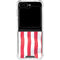 USA Flag Galaxy Z Flip6 Clear Case