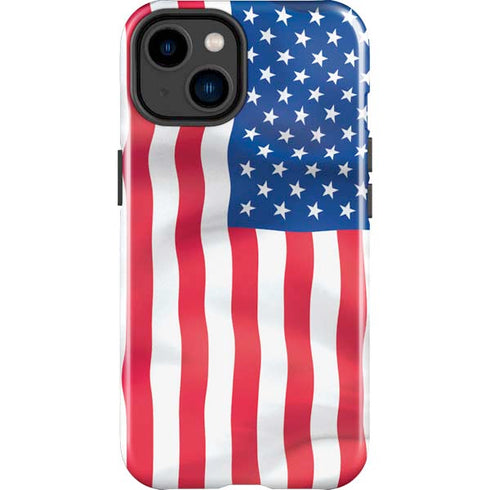 USA Flag iPhone 15 Impact Case