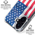 USA Flag iPhone 16 Clear Case