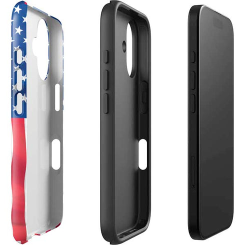 USA Flag iPhone 16 Impact Case